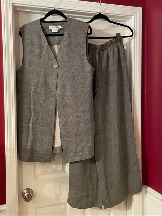 Pendleton Pants - JH Collections Gray Wide-Leg Stretch Waist Pants